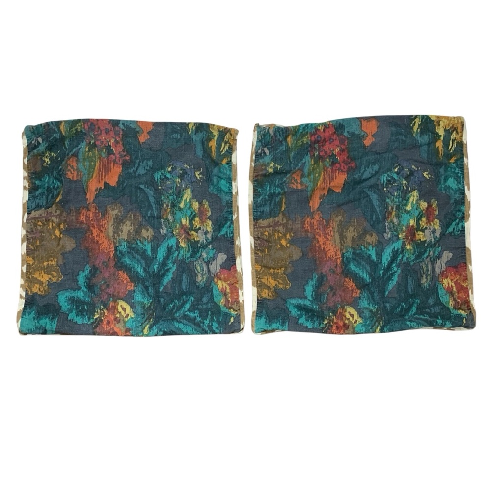 Pottery Barn Pillow Covers Abstract Design Size 24” x 24”